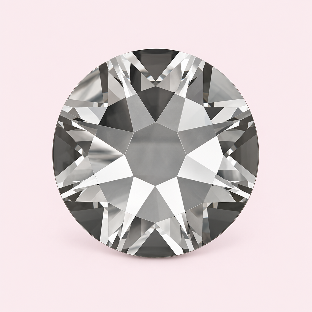 Strass rond gris Black Diamond à coller