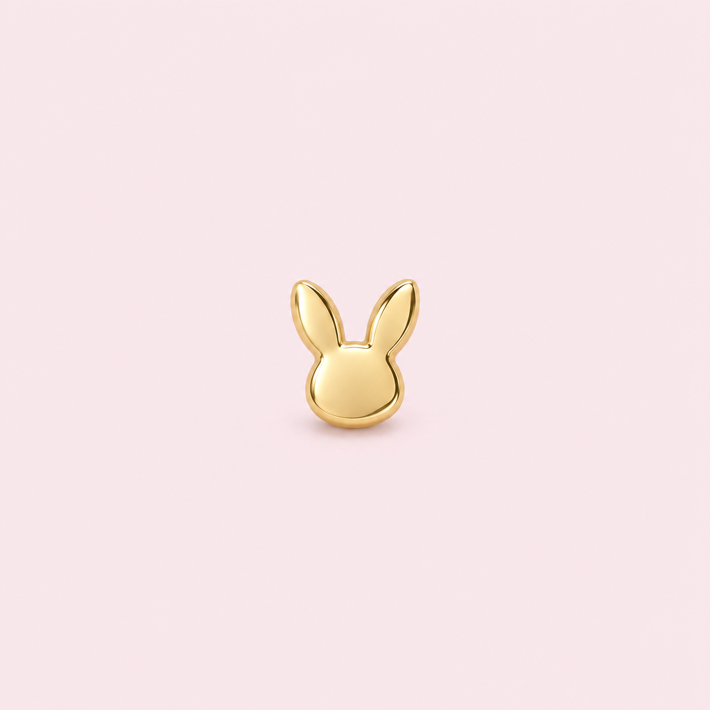 Bijou dentaire lapin doré