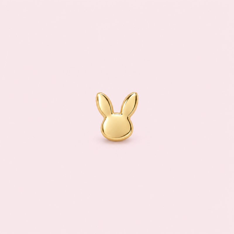 Bijou dentaire lapin doré