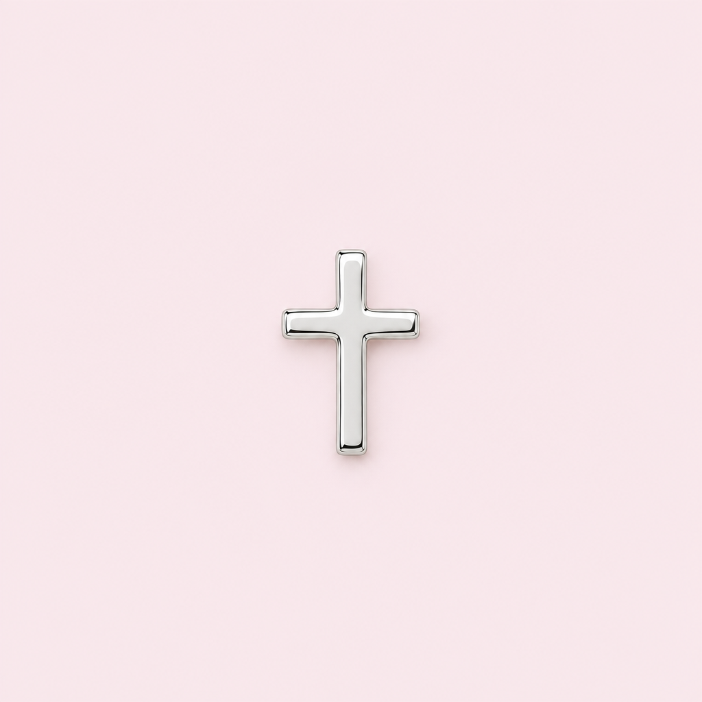 Bijou dentaire croix argentée