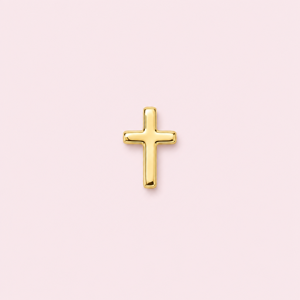 Bijou dentaire croix dorée