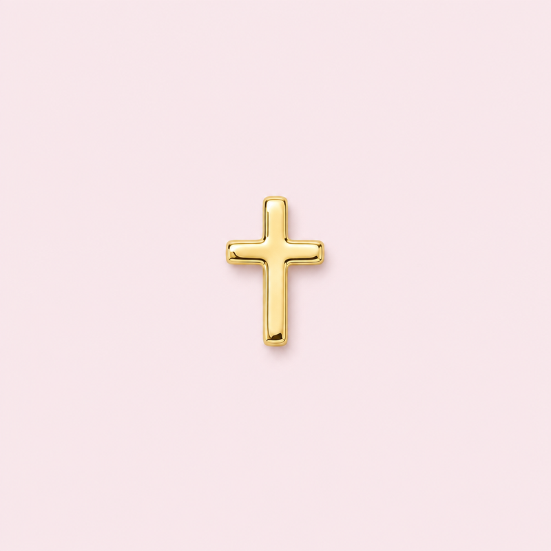Bijou dentaire croix dorée