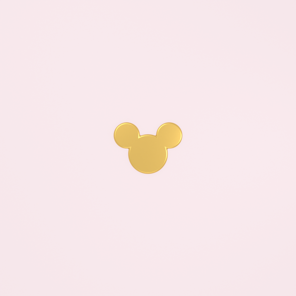 Bijou dentaire tête de souris dorée